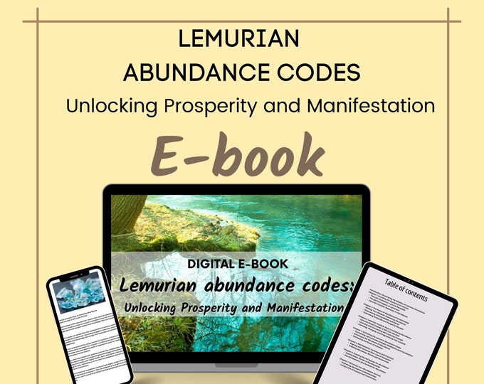 Lemurian Abundance Codes, e-book, Awakening Starseed Origins, DNA Activation Prosperity and Manifestation, Law of Attraction secrets
