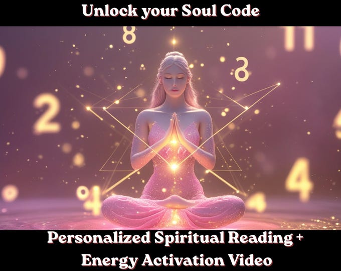Personalized Soul Code Reading | Numerology Reading PDF + Energy Activation Video | Spiritual Reading | Channeled Message | Soul Purpose