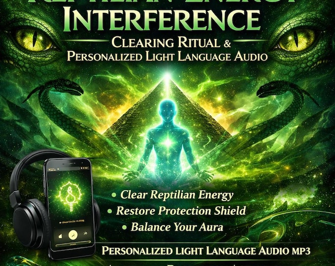 Reptilian Energy Interference Clearing Ritual + Personalized Light Language Audio – Arcturian Protection & Energy Shield Activation