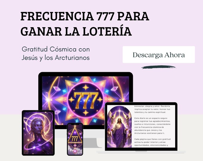 Diario de Gratitud Cosmica 777 | E-book spiritual to win the lottery with Jesus and the Arcturians PDF