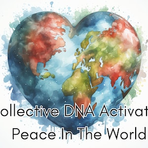 Paz no Mundo Ativação Coletiva do DNA Linguagem de Luz Milagre Cósmico