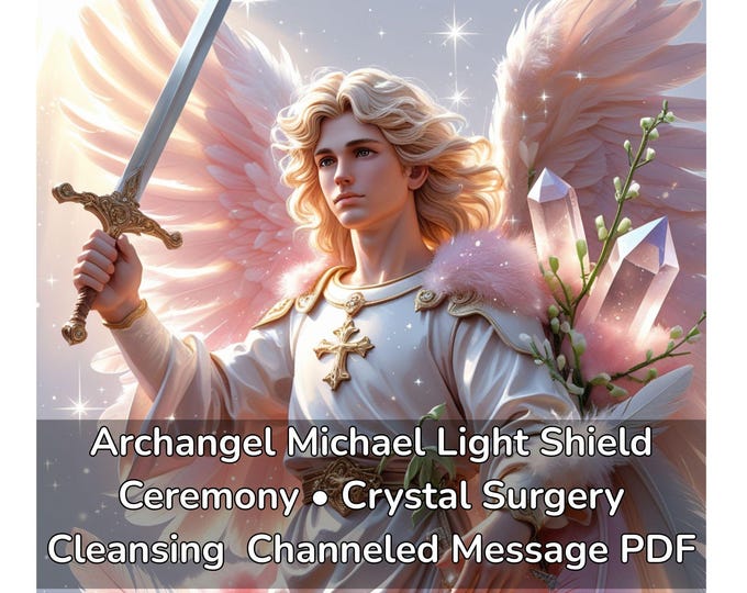 Archangel Michael Light Shield Ceremony • Crystal Surgery Cleansing + Channeled Message with PDF Report
