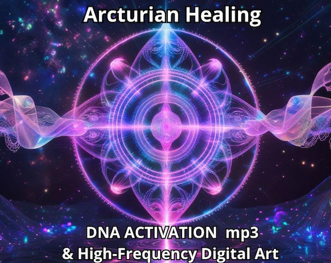 Arcturian Light Language for Deep Sleep & Nervous System Reset - Personalized DNA Activation MP3 with Digital Art PDF