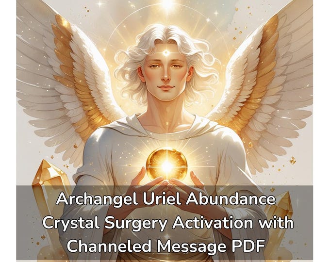 Personalized Abundance Archangel Uriel Crystal Surgery DNA Light Code Activation –