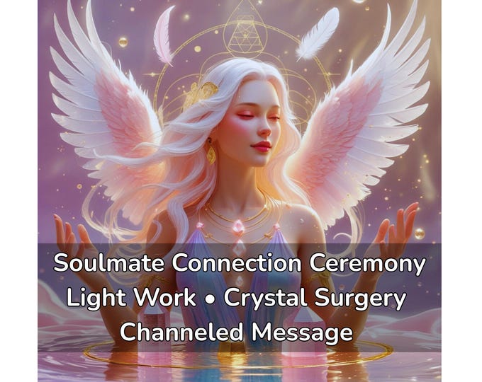 Soulmate Connection Ceremony Light Work • Crystal Surgery Romantic Alignment Digital PDF