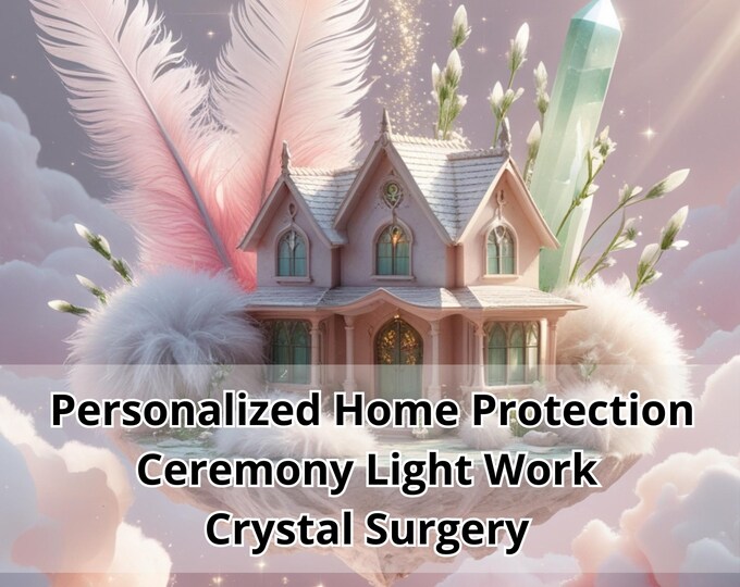Personalized Home Protection Ceremony Light Work - Crystal Surgery Channeled Message with PDF Report