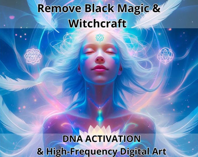 Spiritual Cleansing – Remove Black Magic & Witchcraft DNA Activation + High Frecuency Digital Art PDF