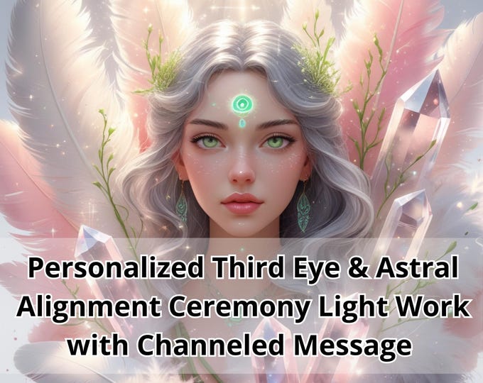 Personalized Third Eye & Astral Alignment Ceremony Light Work - Channeled Message with PDF Report