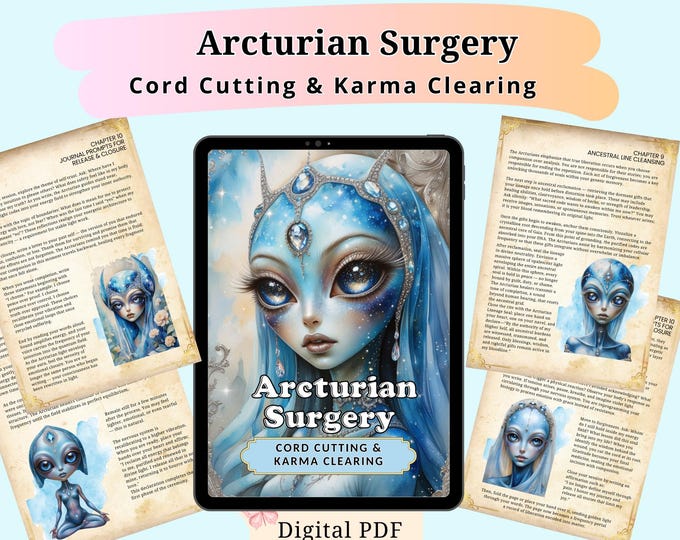 Arcturian Surgery Cord Cutting & Karma Clearing · 37-Page Printable PDF Activation