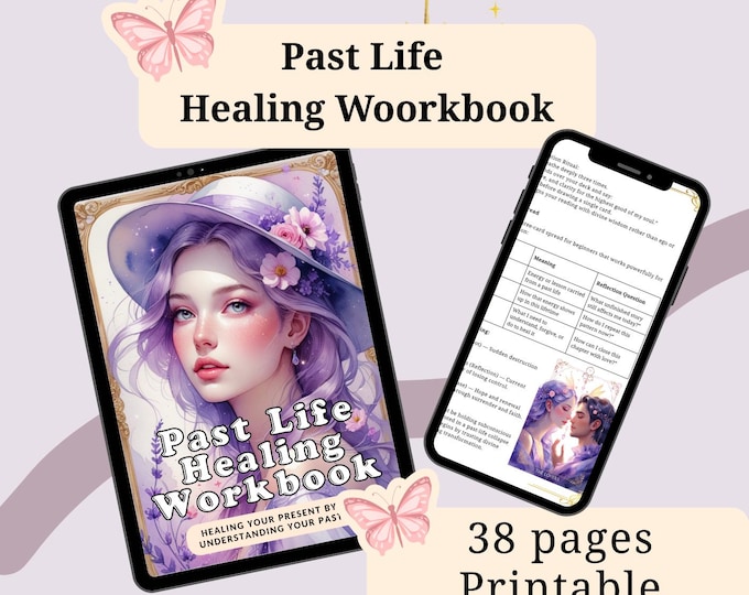 Past Life Healing Workbook – Explore Dreams, Spells & Tarot (Printable PDF)