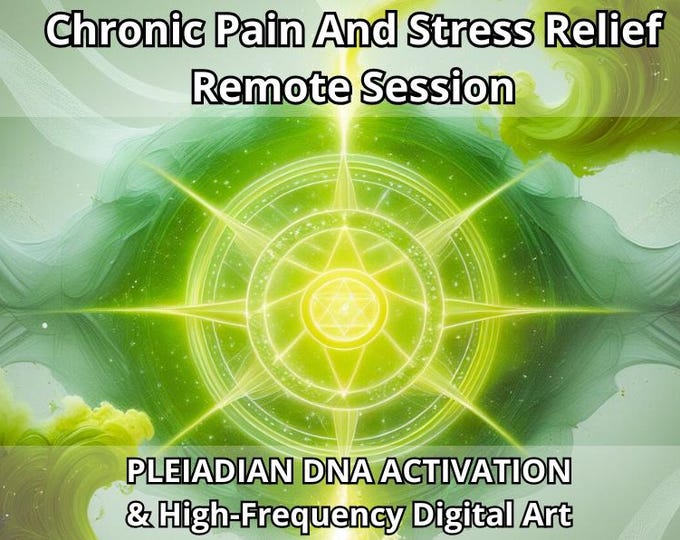 Pleiadian Energy Healing for Chronic Pain And Stress Relief – light codes DNA Activation + High Frecuency Digital Art