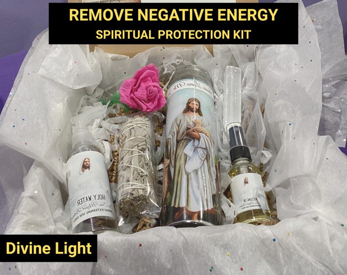 Spiritual Cleansing & Protection Ritual | Remove Negative Energy | Jesus Healing Prayer Kit | Aura Cleansing and Blessing
