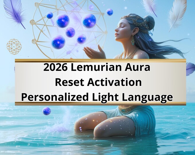 2026 Lemurian Aura Reset Activation | Personalized Light Language + Sigil + MP3 | Energy Cleansing Starseed