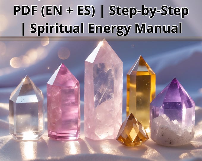 Crystal Activation Guide PDF Step-by-Step Ritual to Cleanse, Program & Awaken Your Crystals | Spiritual Energy Manual Lemurian Activation
