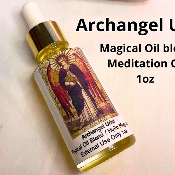 Meditation Oil Archangel Uriel /Miracle oil /Money oil / Money blessings /Magical Oil blend / ritual tool