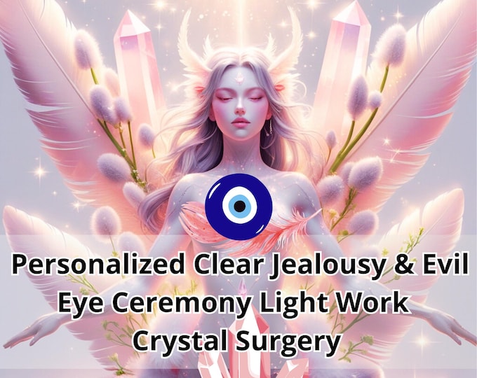 Personalized Clear Jealousy & Evil Eye Ceremony Light Work - Channeled Message - Protection Frequency PDF Report