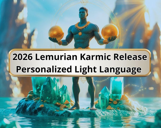 2026 Lemurian Karmic Release DNA Activation | Personalized Light Language + Sigil + MP3 | Past Life Clearing Energy