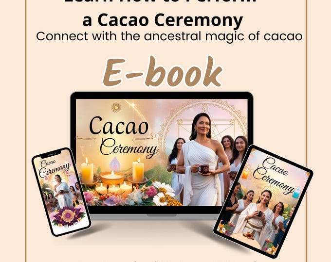 How to Perform a Cacao Ceremony e-book Digital Download