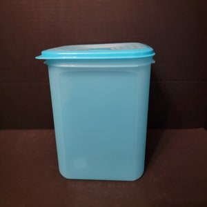 Tupperware Modular Mates Blue Sheer with Expandable Lid Seal 23 Cups Rice Flour Snacks Cookies Cereal #1622