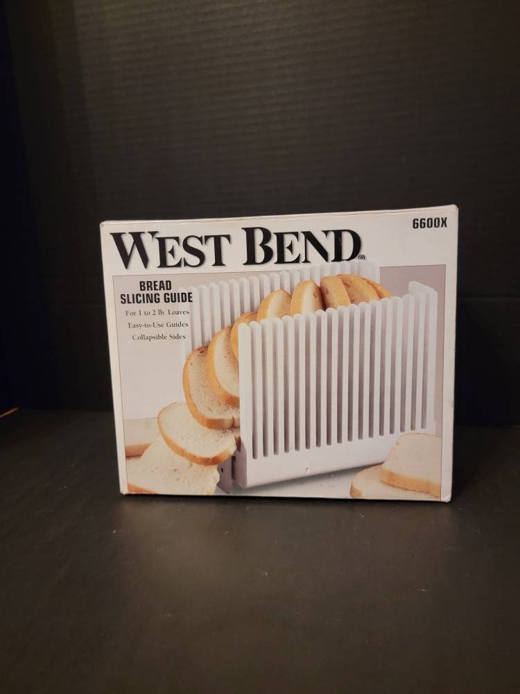 West Bend 6600X Collapsible Bread Slicing Guide for 1-2 Pound Loaves