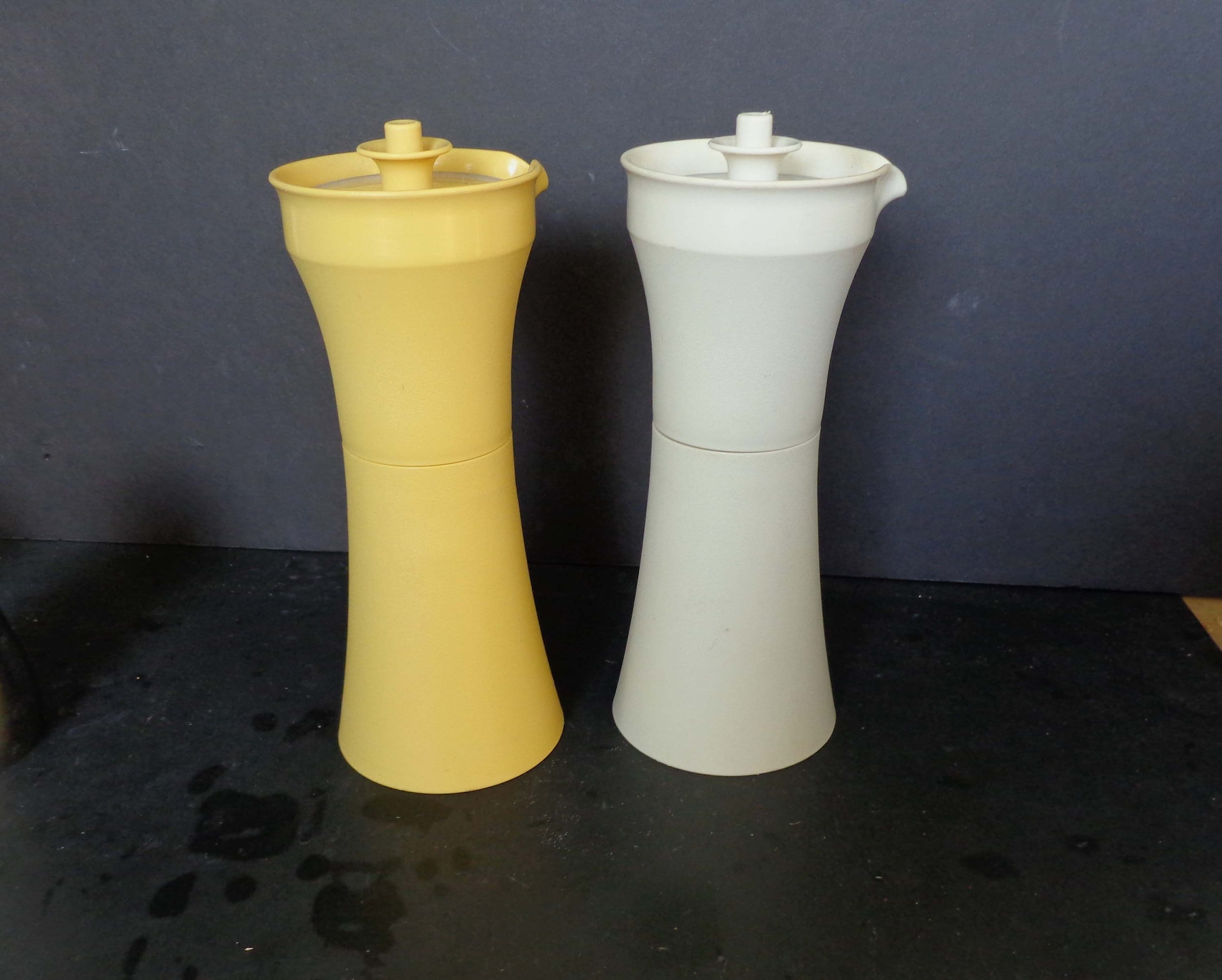 Vintage Tupperware Salad Dressing Cruet Containers 124611 Etsy