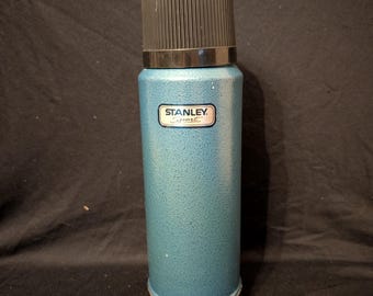 Vintage Aladdin Stanley Sport Thermos Bottle  Advertising 32 oz Keeps Beverages Hot or Cold Work Picnics Boating Camping Golfing Football