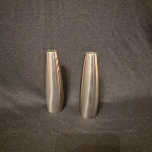 Vintage Dansk Design Salt & Pepper Shakers Danish Modern Stainless