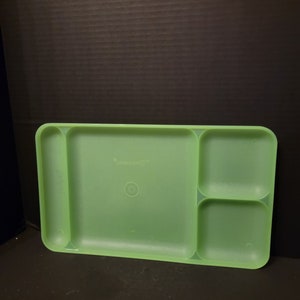 Vintage Tupperware Divided Meal Food Lunch Tray 1535 TV Bed 15"x9" Pink ...