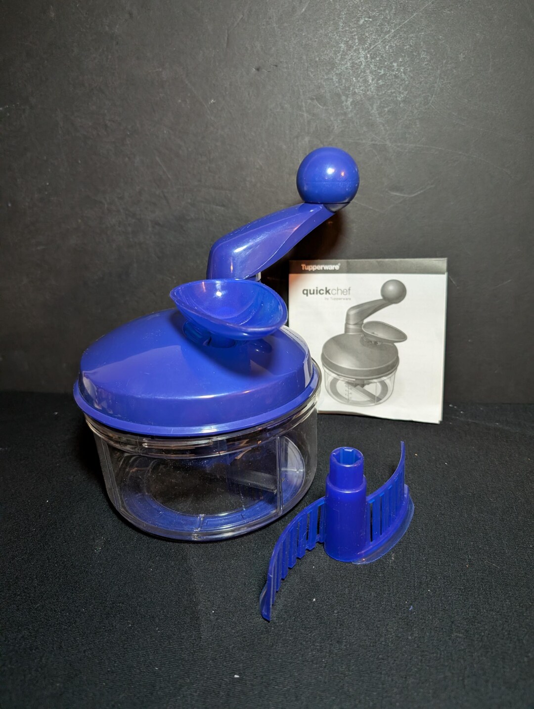 Quick Chef Vintage Quick Chef Tupperware #1260 Sapphire Blue in Original Open Box ...