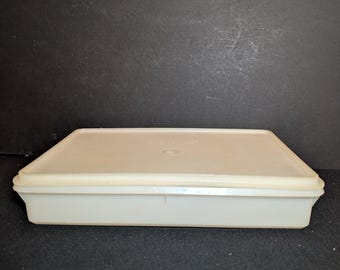 Tupperware Snack n Store Cold Cut Keeper 9" x 13" Rectangular Container w Clear Seal  #290 ~Storage Cookies Vegetables Treats Sandwiches