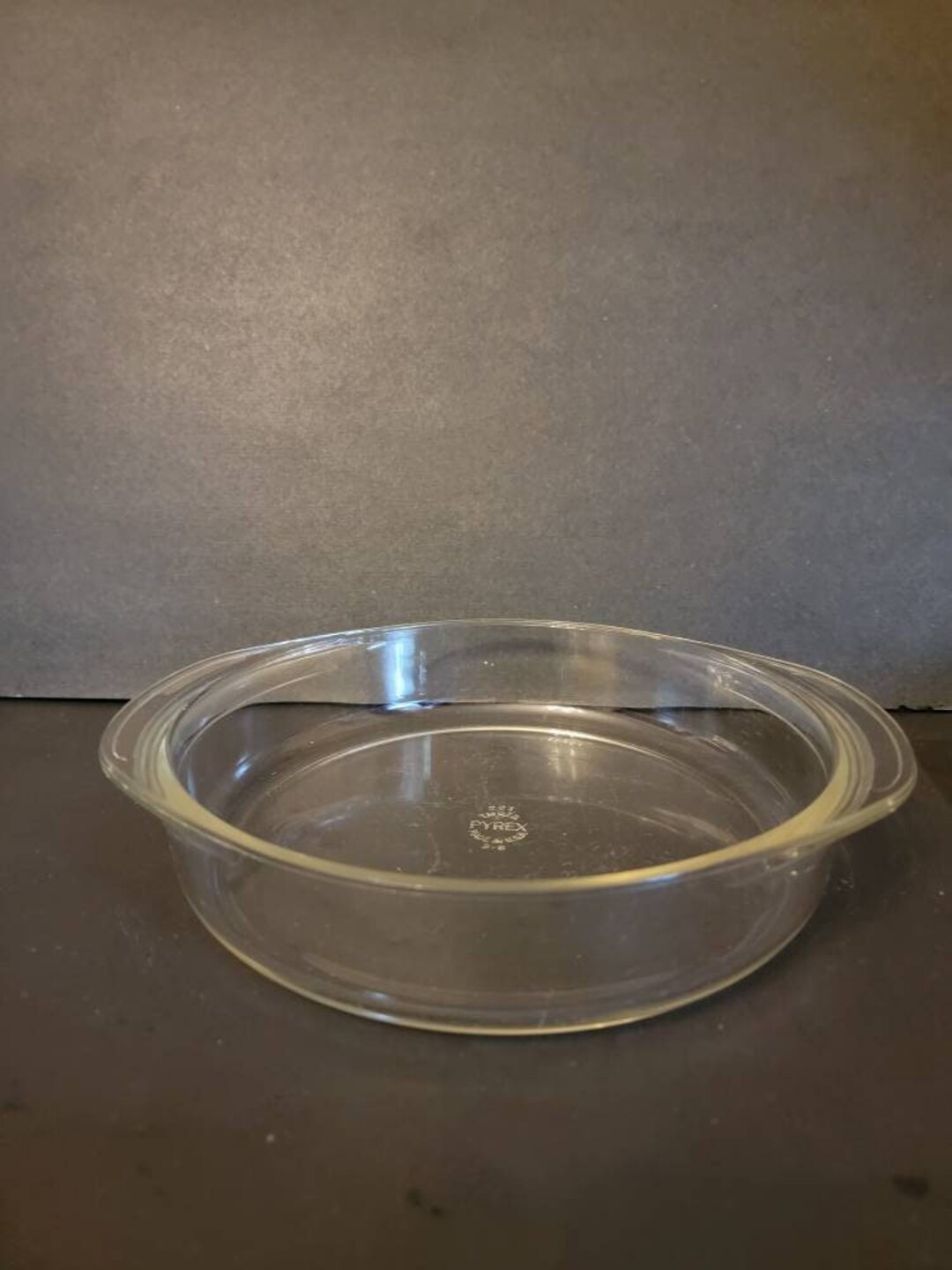 Vintage Pyrex Round Glass Cake Pan Handles Deep Dish 8 Etsy