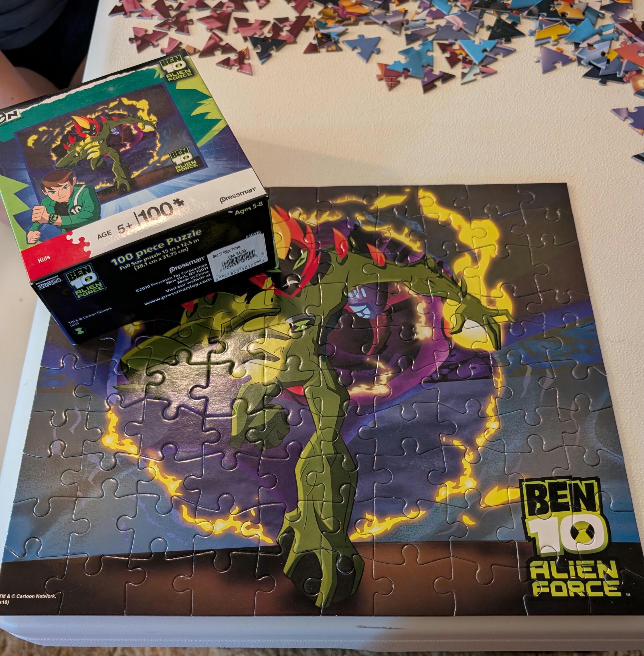 Vintage Ben 10 Alien Force 100 Piece Puzzle 15