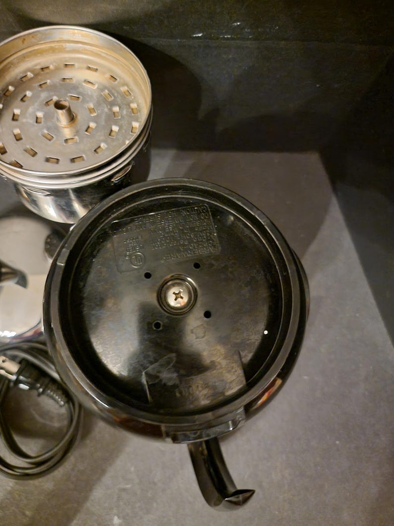 Vintage Farberware 5 Cup Superfast Stainless Steel Automatic Percolator