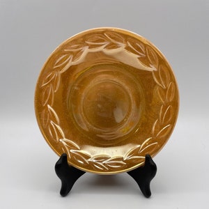 Vintage Anchor Hocking Fire King Laurel Peach Lusterware Saucer