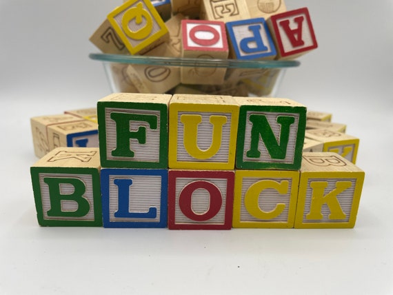 Vintage hotsell letter blocks