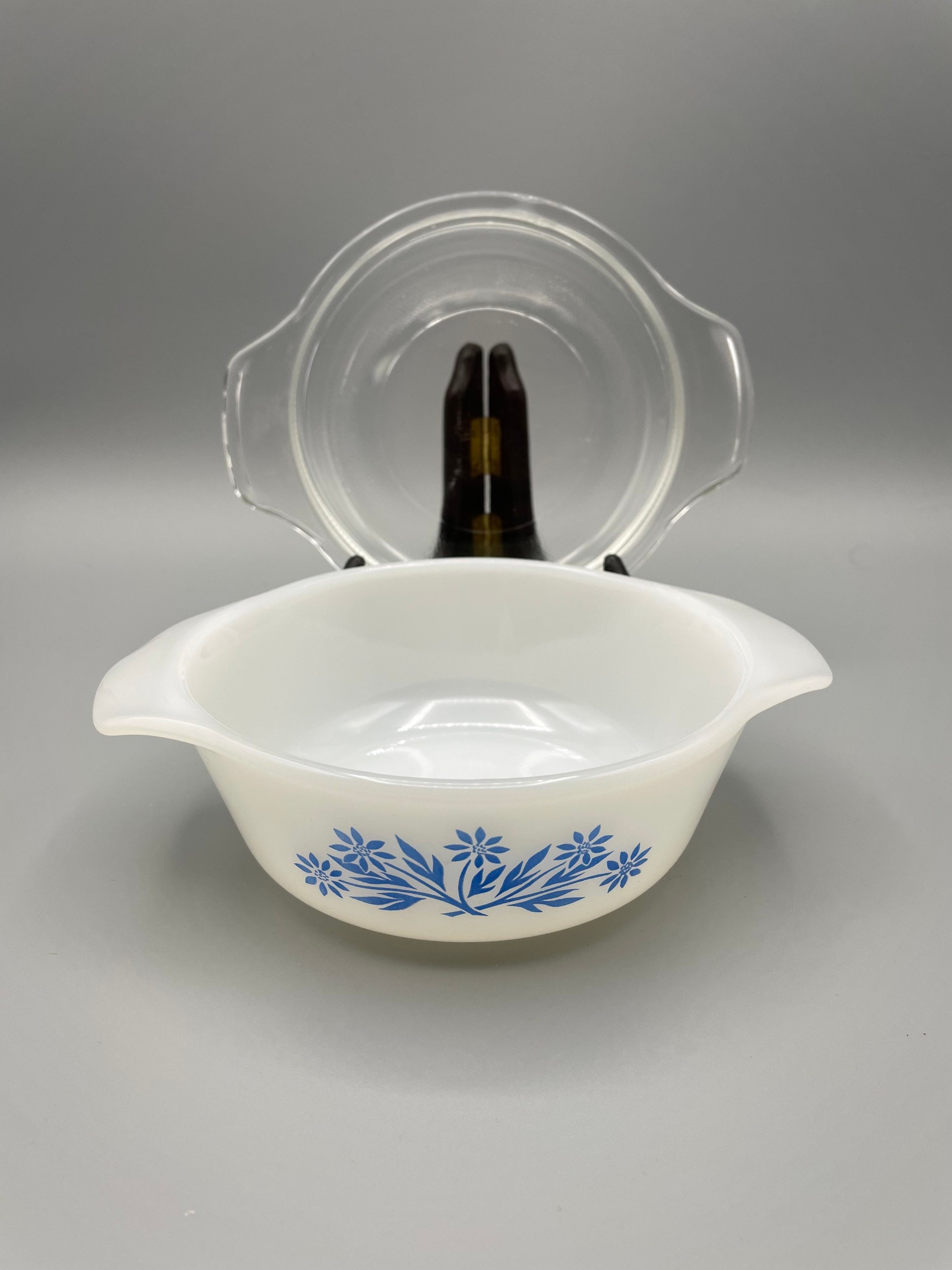 Vintage Fire King Blue Cornflower 472 12oz Casserole Dish Etsy