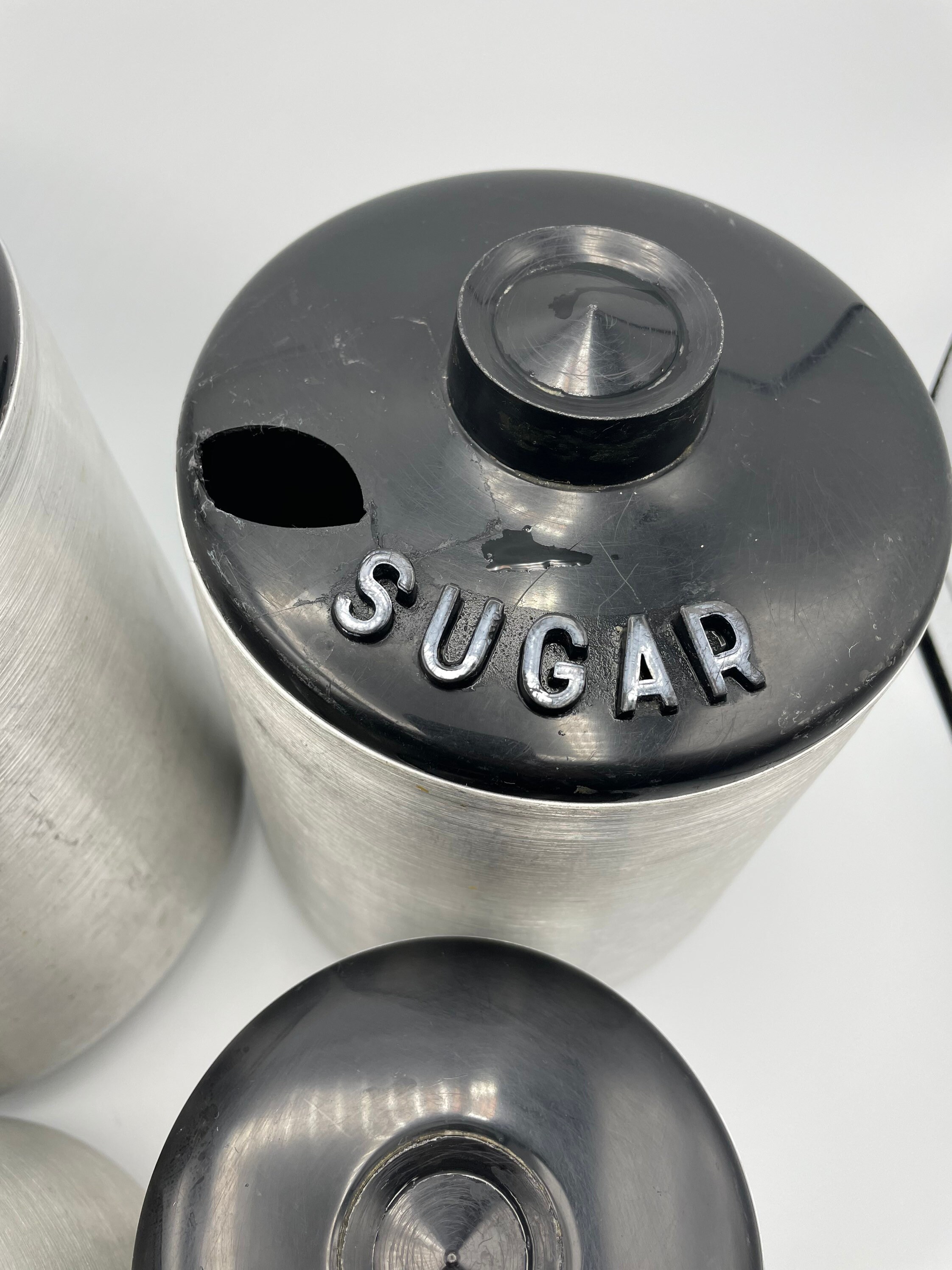 Kromex Aluminum Canister Set Vintage Canister Set Etsy