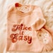 NEW lux take it easy embroidered crewneck