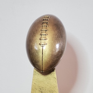 15&quot; Antique Gold Football Resin