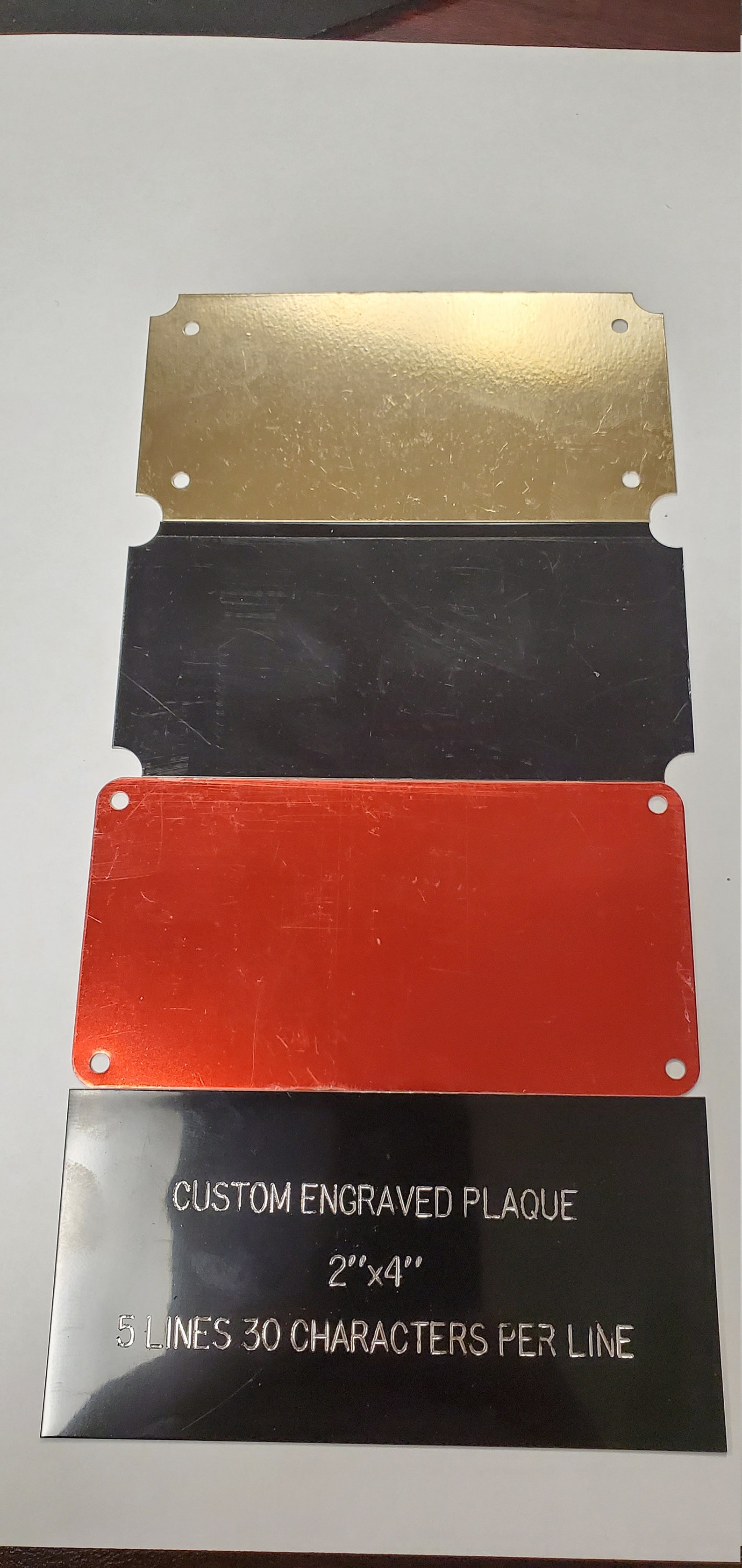 Custom Engraved Brass Plaque Personalized Name Plate Etsy