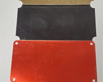 Placa de latón grabada personalizada: placa de identificación personalizada (5 x 10 cm)