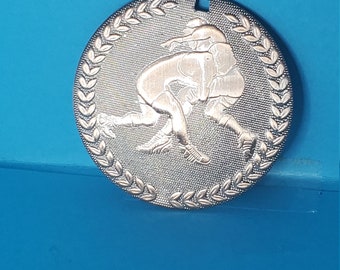 Wrestling 2&quot; Medal, Bronze
