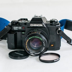 Pentax fitting film camera CHINON CP-X PROGRAM with 50 mm f1.7 chinon lens .