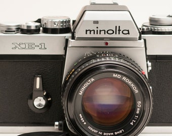 MINOLTA XE-1 With 50 Mm F1.4 Lens.- EXCELLENT. - Etsy MINOLTA XE-1 With 50 Mm F1.4 Lens.- EXCELLENT. - Etsy