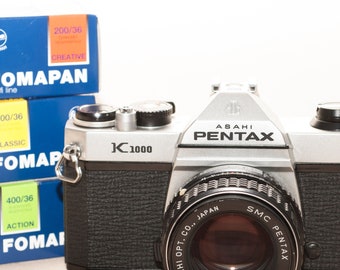 ヴィンテージ ペンタックス K1000 35 mm フィルムカメラ（50 mm f/2.0