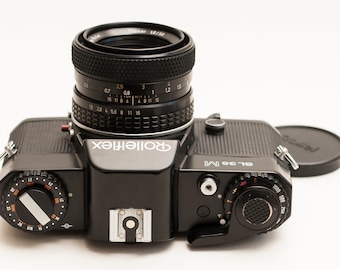 Rolleiflex SL35M フィルムカメラ：50 mm f/1.8 プラナーレンズ