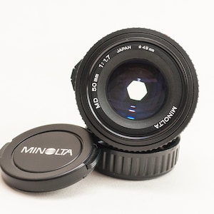 MINOLTA MD 50 mm f1.7 lens.