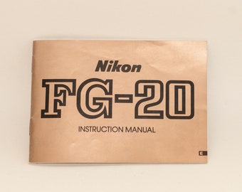 Nikon F20 Film Kamera Bedienungsanleitung.