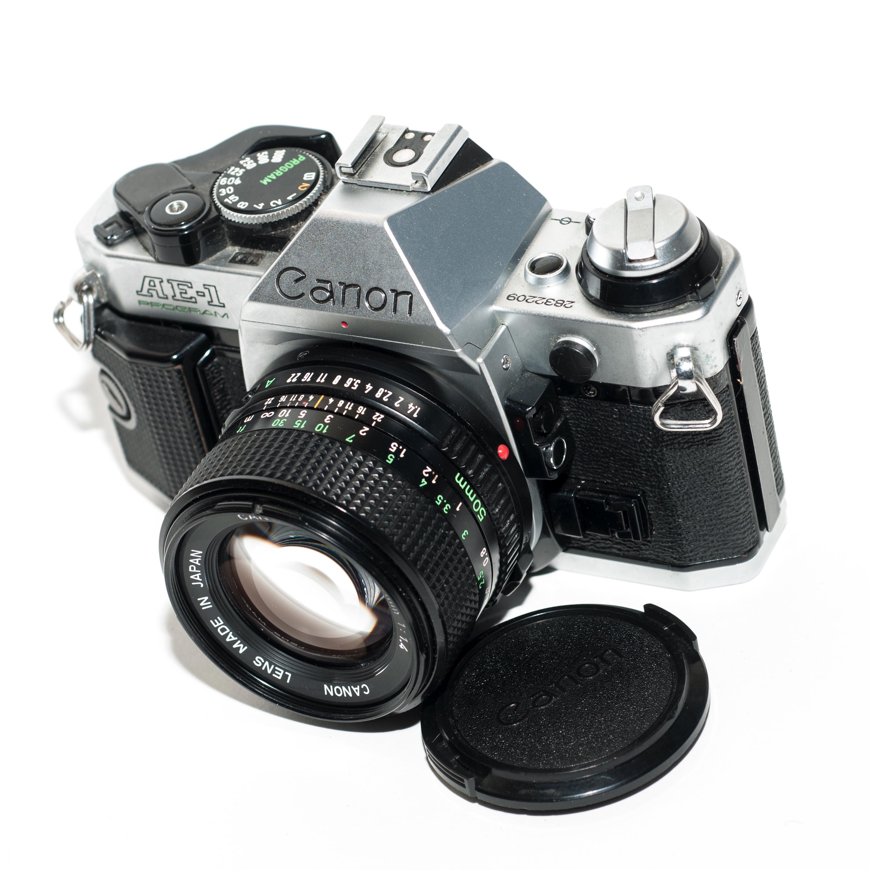 Canon AE-1 Program: 35mm Film Camera With 50mm F/1.4 Lens - Etsy