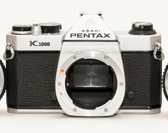 Pentax K1000 With 50 Mm F/1.7 and 28 Mm F/2.8 Lenses, Two